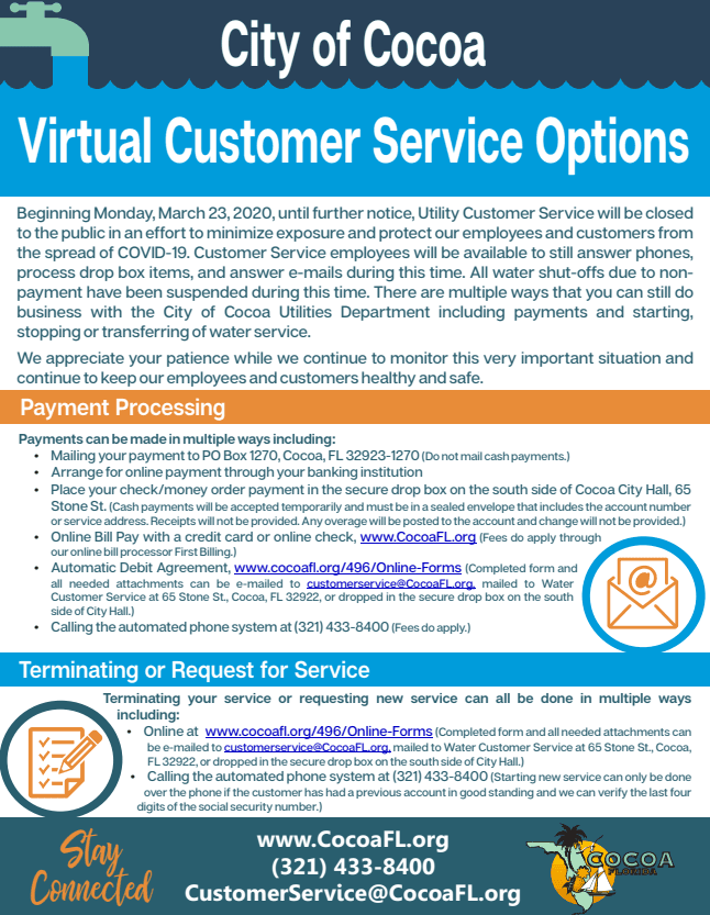 Cocoa Virtual Customer Service Options