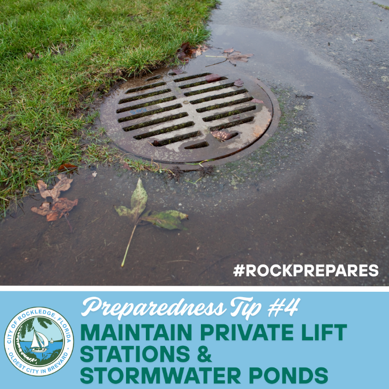 Preparedness Tip 4 - Maintain Private Lift Stations and Stormwater Ponds