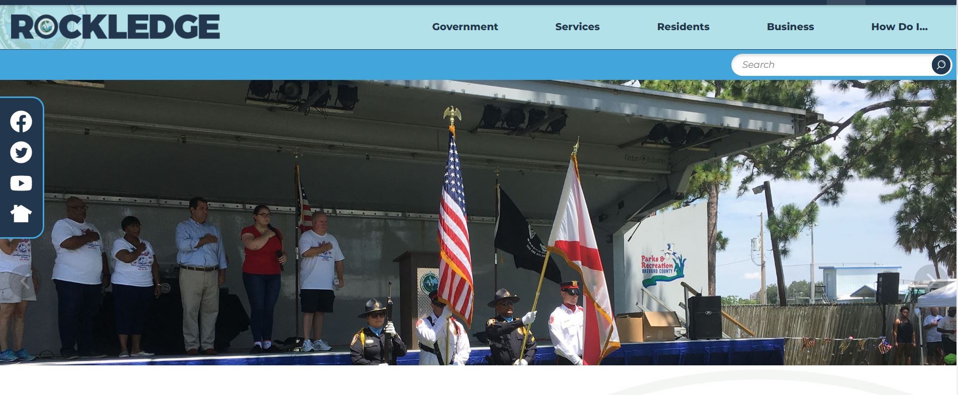 Screenshot of website redesign