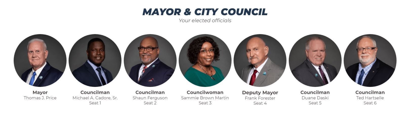 Screenshot of website redesign