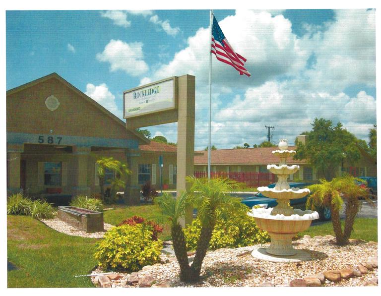 Rockledge Health and Rehabilitation Center sign before